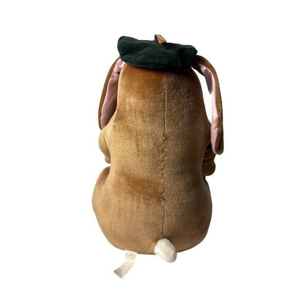 Vintage 1985 Velveteen Rabbit Plush Bunny Green Hat Plaid Bow Stuffed Animal 14" - Picture 3 of 7